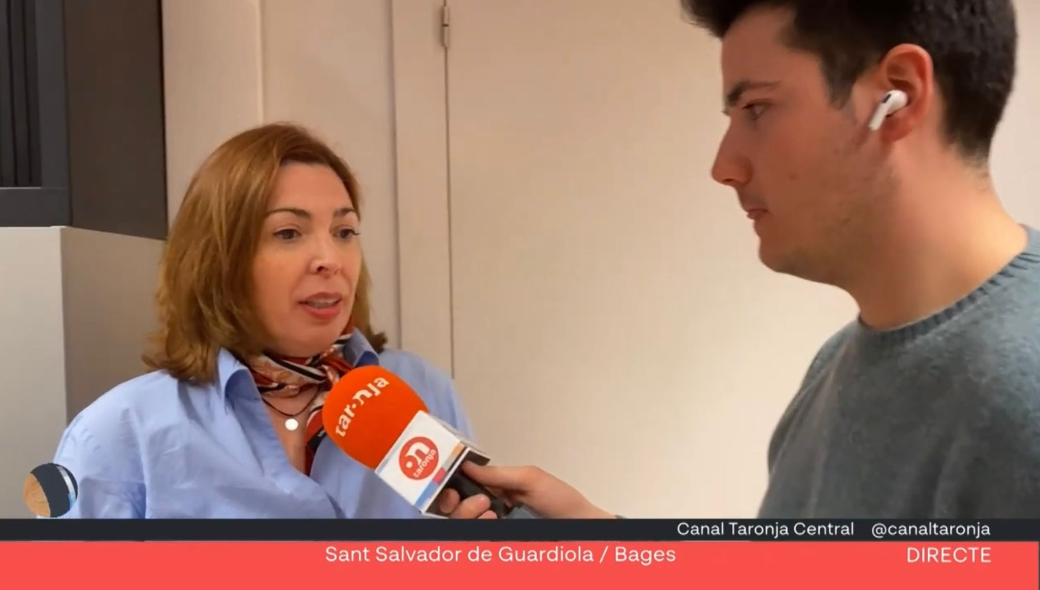 L'alcaldessa Anna Llobet entrevistada per Canal Taronja